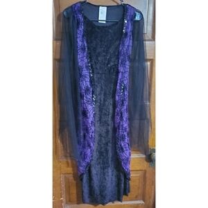 Sequin Spider Web Dress Halloween Costume